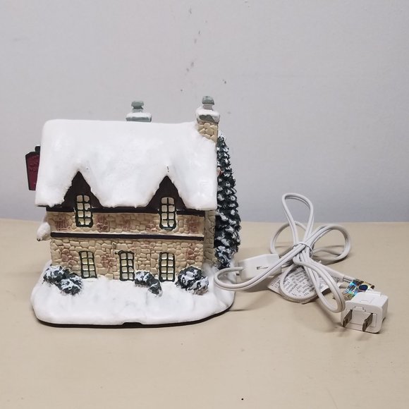 Hawthorn Village Thomas Kinkade Christmas Light Up Santa's Workshop - Picture 6 of 10